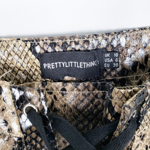 PRETTYLITTLETHING snakeskin culotte pants - Picture 5 of 7